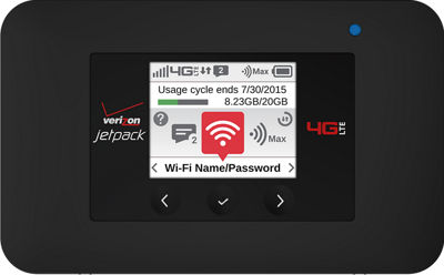 Verizon Jetpack 4G LTE Mobile Hotspot AC791L - Support Overview
