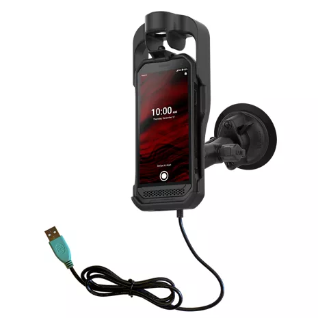RAM Mounts RAM - Powered Suction Cup Mount for Kyocera DuraForce Ultra 5G E7110 - Black