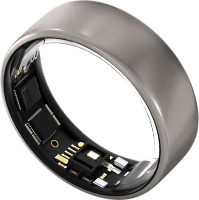 Ultrahuman - Ring AIR - Smart Ring - Size Before You Buy - Size 14 - Space Silver - (2023) - Thumbnail 2