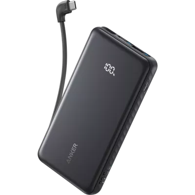 Anker 10K mAh Power Bank (22.5W, USB-C) - Black | Shop Now
