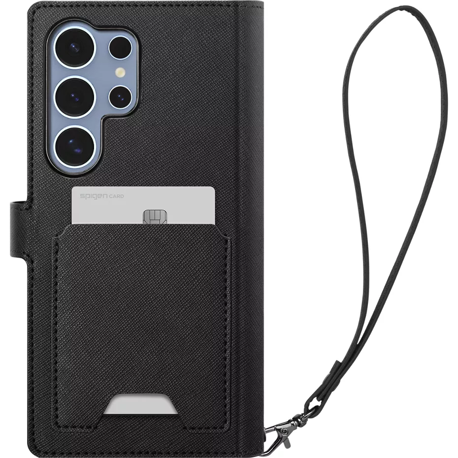 Spigen Wallet S Folio Case for Galaxy S25 Ultra Black | Verizon