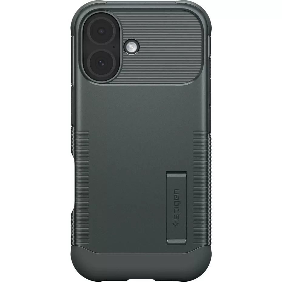 Spigen Slim Armor MagFit Case with Kickstand for iPhone 17 - Abyss Green | Verizon