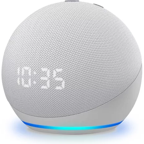 Altavoz inteligente Amazon Echo Dot 4. gen. con reloj y Alexa