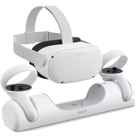 Batería de cuello colgante de 8000 mAh compatible con Meta Quest 3/Oculus  Quest 2/Oculas, auriculares de realidad virtual de carga rápida, banco de