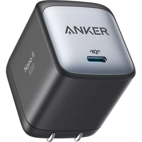 Cargador USB-C de 65 W para pared Anker Nano II, carga de alta velocidad
