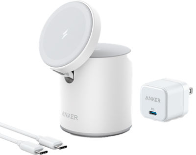 Anker PowerWave Magnetic 2-in-1 Stand Lite - White