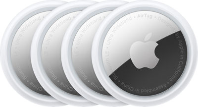 Apple AirTag 4-Pack, Bluetooth NFC Tags/Keychain Fobs | Verizon