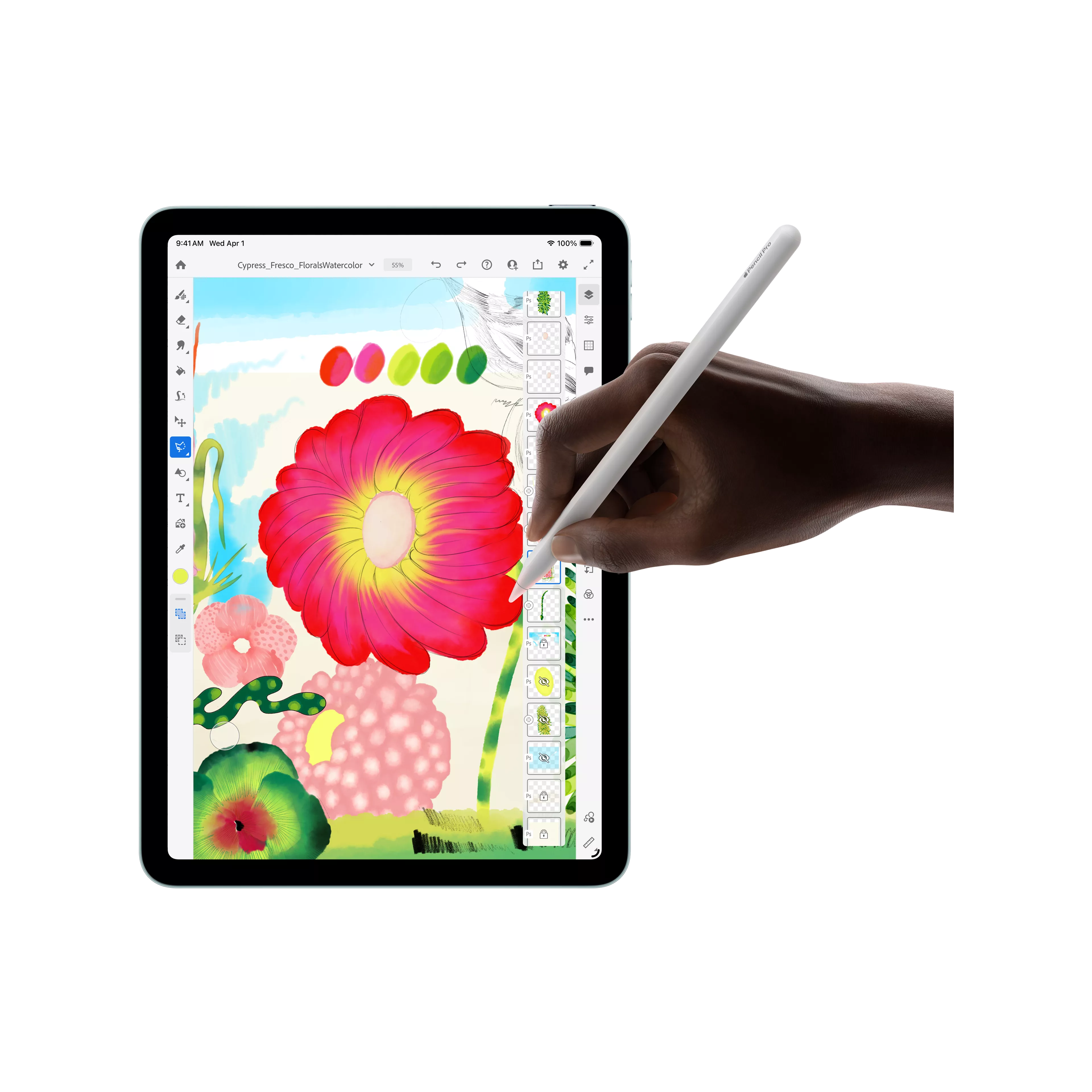 Apple iPad Air 13-inch (M4) 128GB in Blue image 6