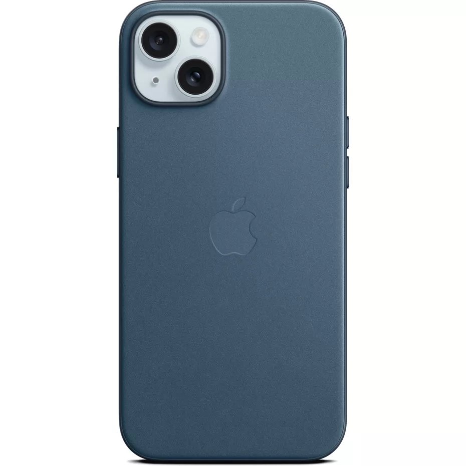 Apple FineWoven Case with MagSafe for iPhone 15 Plus- Pacific Blue | Verizon