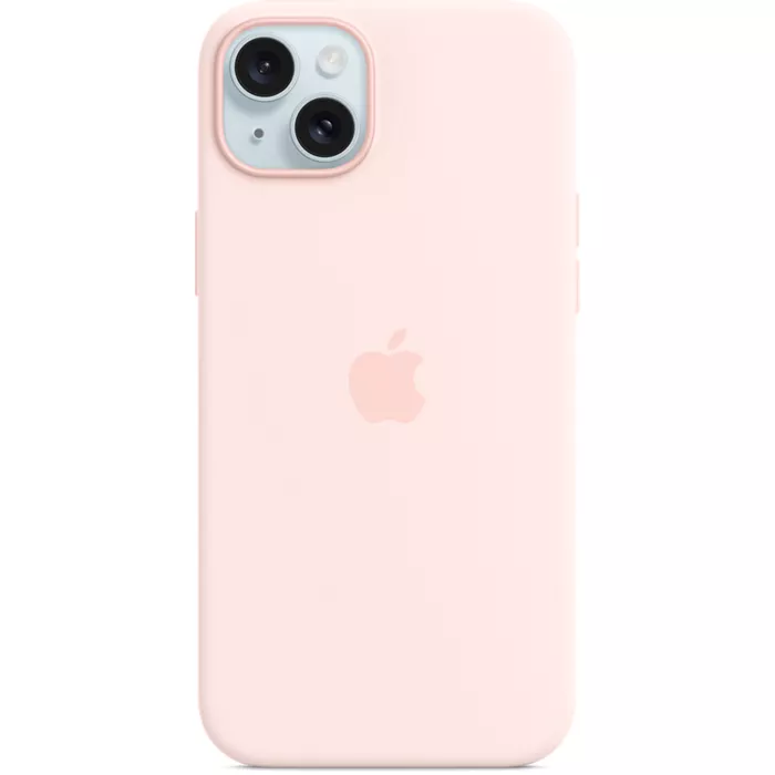 Apple Silicone Case with MagSafe for iPhone 15 Plus - Light Pink | Verizon