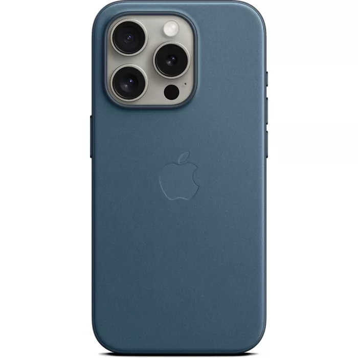 Apple FineWoven Case with MagSafe for iPhone 15 Pro - Pacific Blue | Verizon