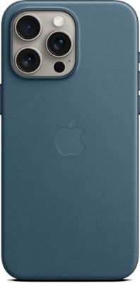 Funda de FineWoven con MagSafe para el iPhone 15 Pro - Azul pacífico -  Apple (MX)