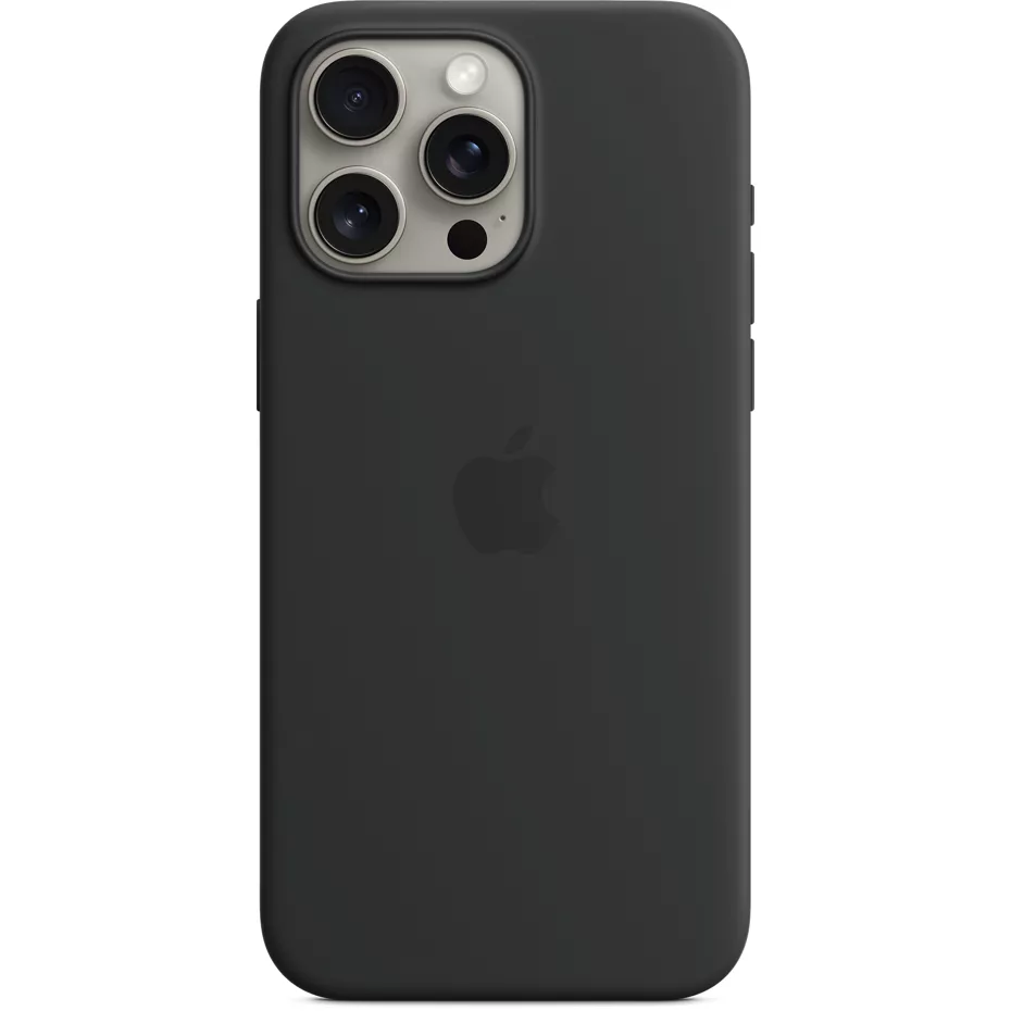 Apple Silicone Case with MagSafe for iPhone 15 Pro Max - Black | Verizon