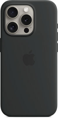 Apple iPhone 12 and iPhone 12 Pro Silicone Case with MagSafe - Black