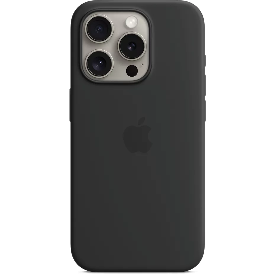 Apple Silicone Case with MagSafe for iPhone 15 Pro - Black | Verizon