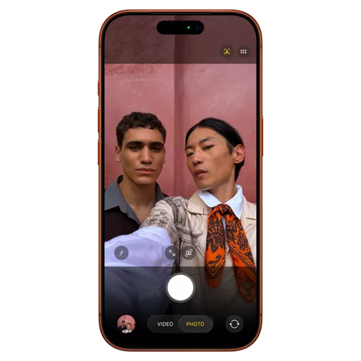 18MP Center Stage front camera.   