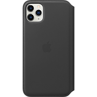 Apple Funda Leather Folio iPhone 11 Pro Max Negro