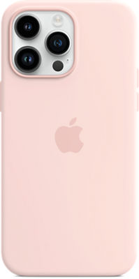 iPhone 14 Pro Max silicone case pink logo