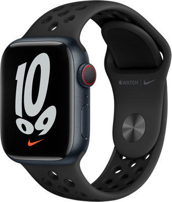 New Apple Watch Nike Series 7 GPS + Cellular, 41mm Midnight 
