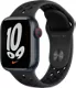 Apple Watch Nike Series 7 GPS + Cellular, con caja de aluminio  color azul medianoche de 41 mm y correa deportiva Nike color carbono/negro - Estándar