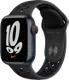 Apple Watch Nike Series 7 GPS + Cellular, con caja de aluminio  color azul medianoche de 45 mm y correa deportiva Nike color carbono/negro - Estándar