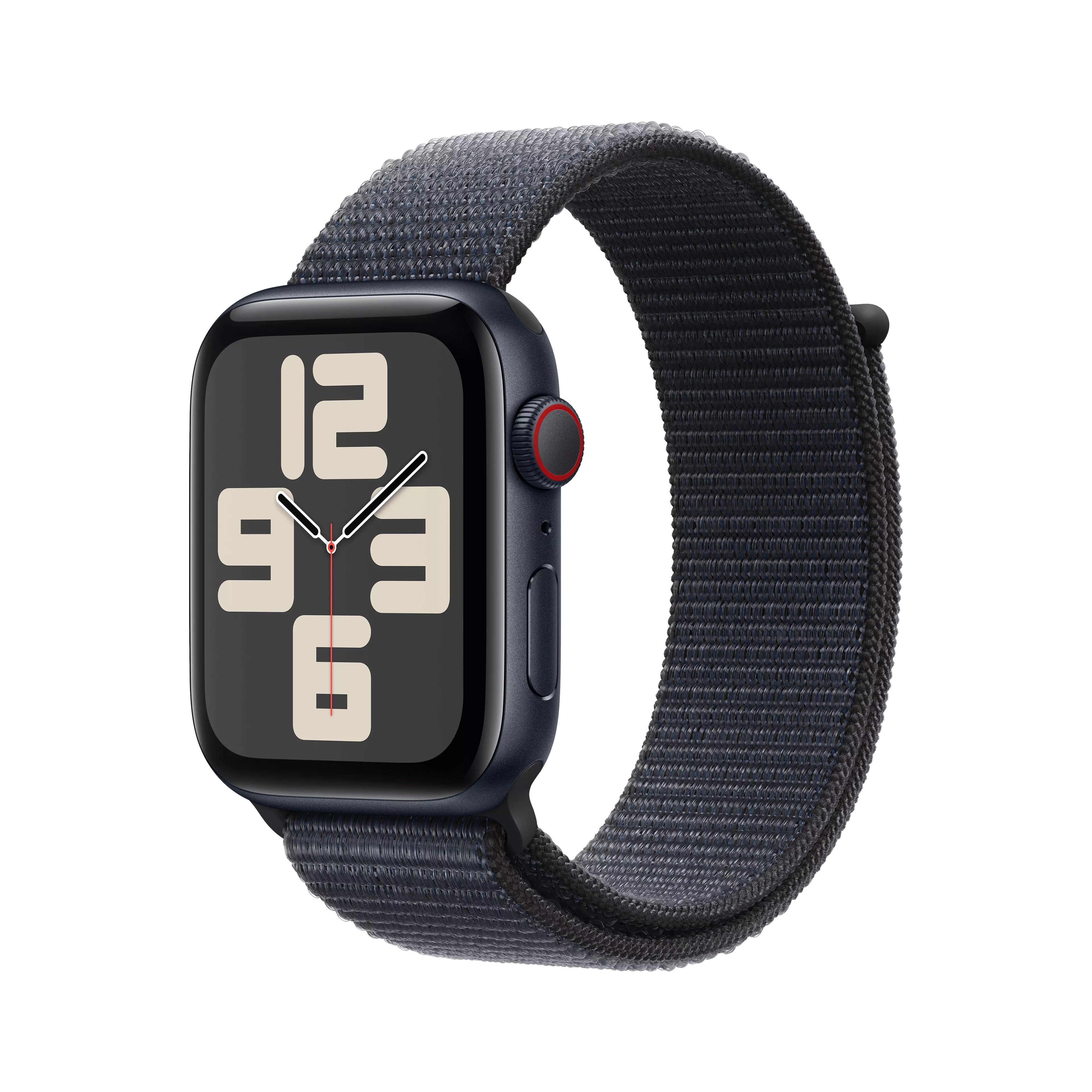 Apple Watch SE (2nd Gen) 44mm in Midnight Aluminum Case With Ink Sport Loop image 1