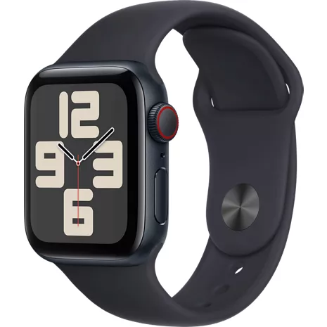 Apple Watch SE (2nd Gen) (S/M) GPS + Cellular 40mm Midnight Aluminum Case  with Midnight Sport Band