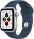 Apple Watch SE Silver Aluminum Case with Abyss Blue Sport Band 40MM