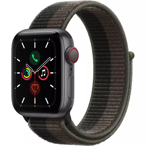 Apple Watch SE Space Gray Aluminum Case with Tornado/Gray Sport Loop 40MM Space Gray (Aluminum) image 1 of 1 