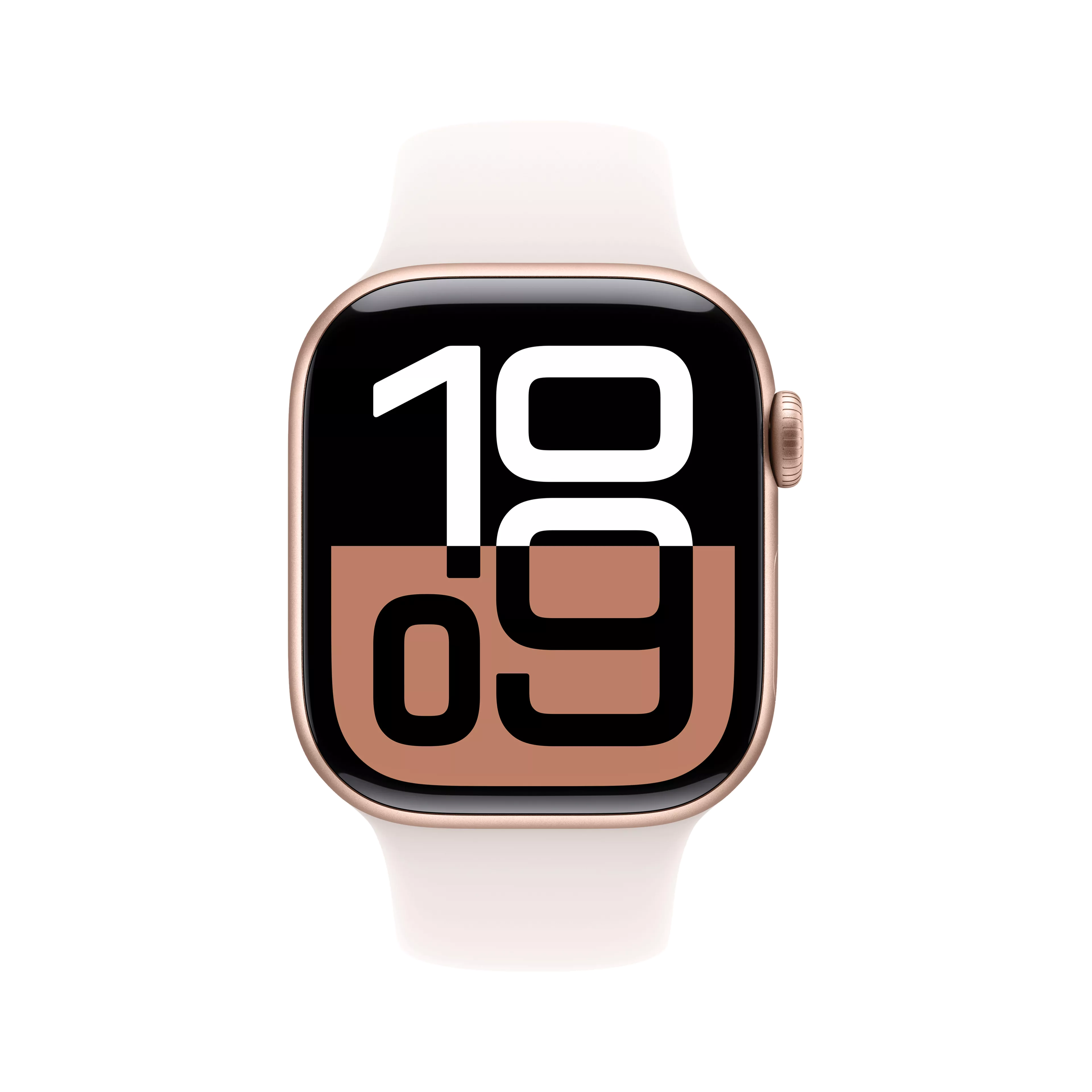 Apple Watch Series 10 42mm in Rose Gold Aluminum Case With Light Blush Sport Band - S/M (CPO - Great Condition) image 2