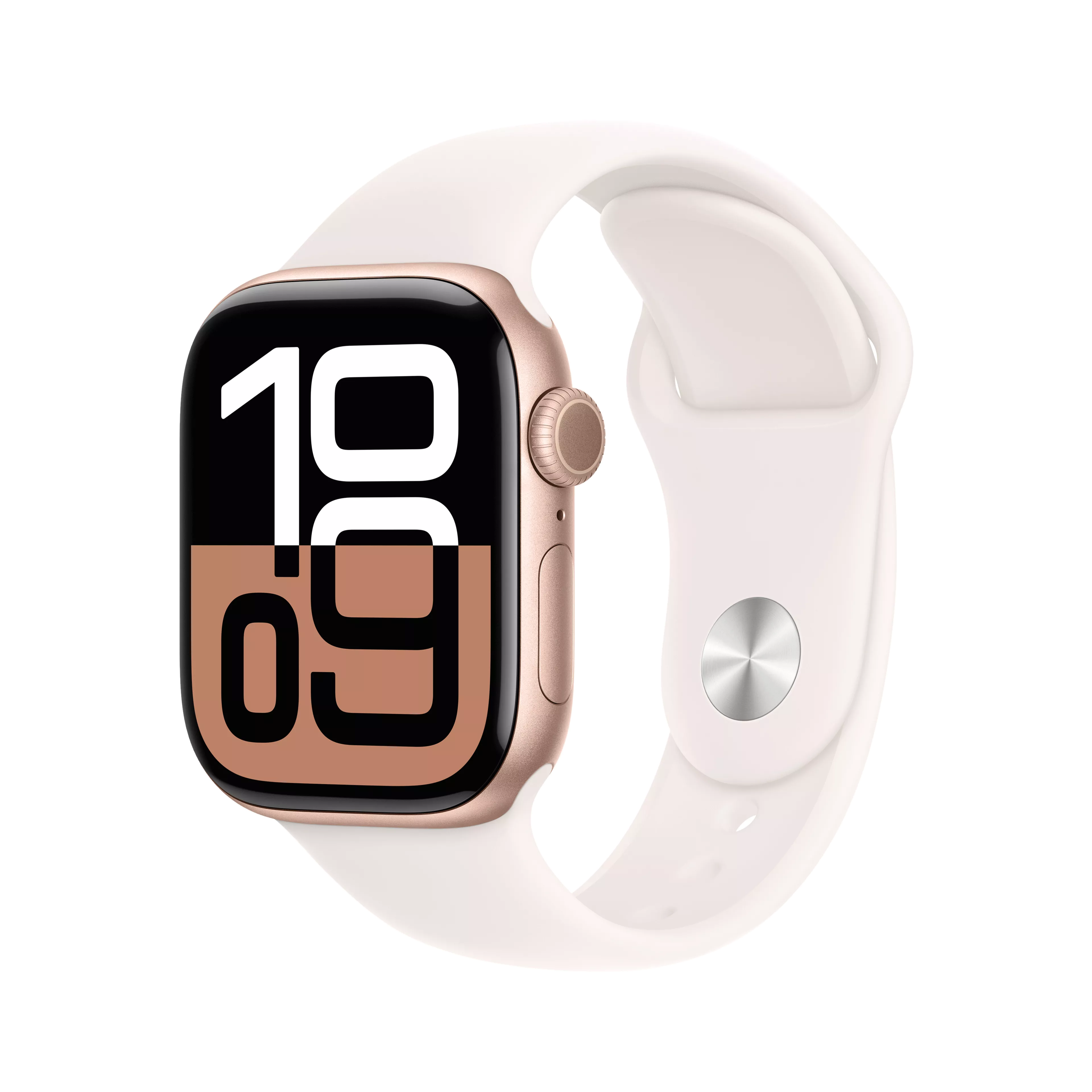 Apple Watch Series 10 42mm in Rose Gold Aluminum Case With Light Blush Sport Band - S/M (CPO - Great Condition) image 1