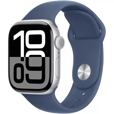 Apple Watch Series 10 Prepaid Silver Aluminum image 1 of 1 