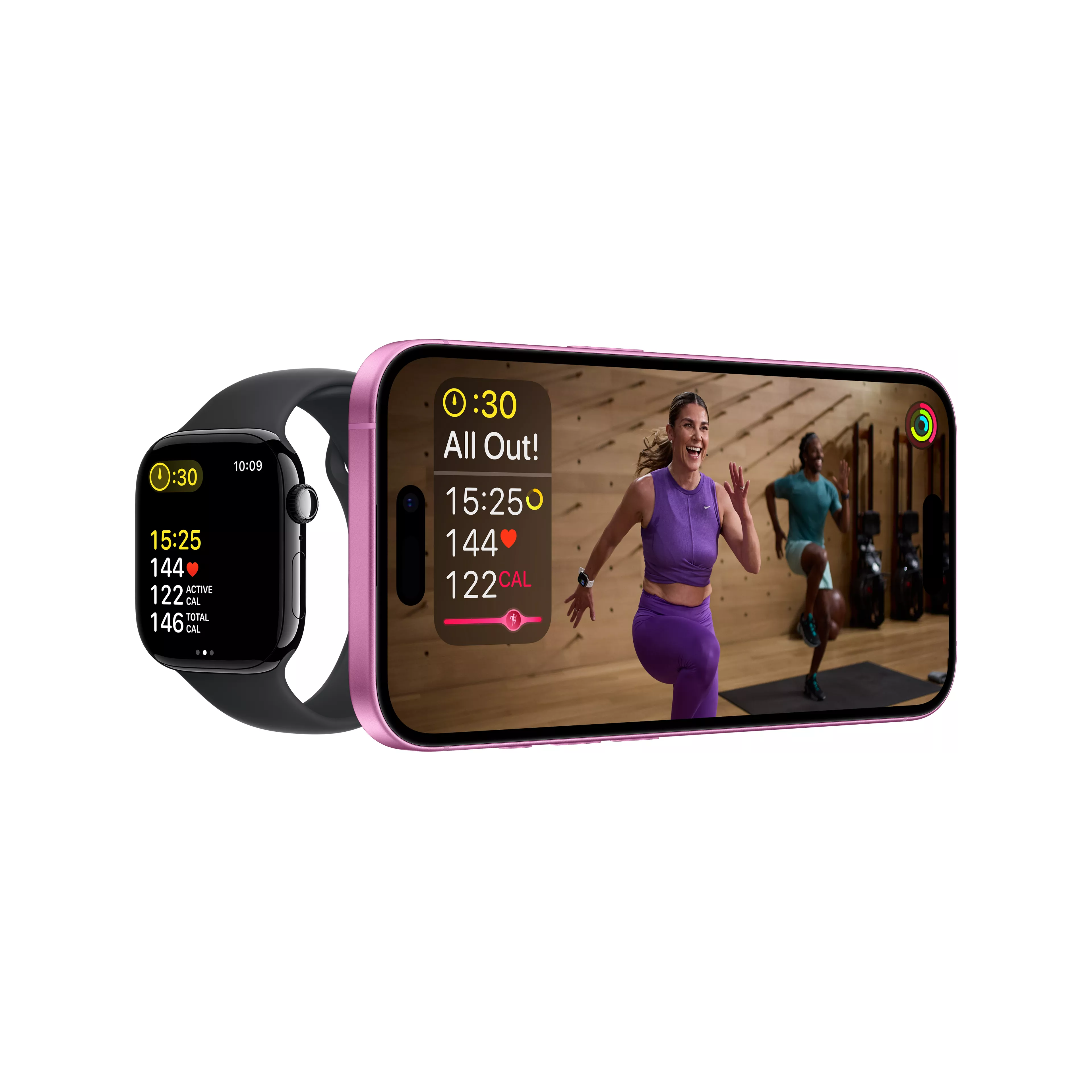 Apple Watch Series 10 46mm in Silver Aluminum Case With Denim Sport Band - S/M image 6