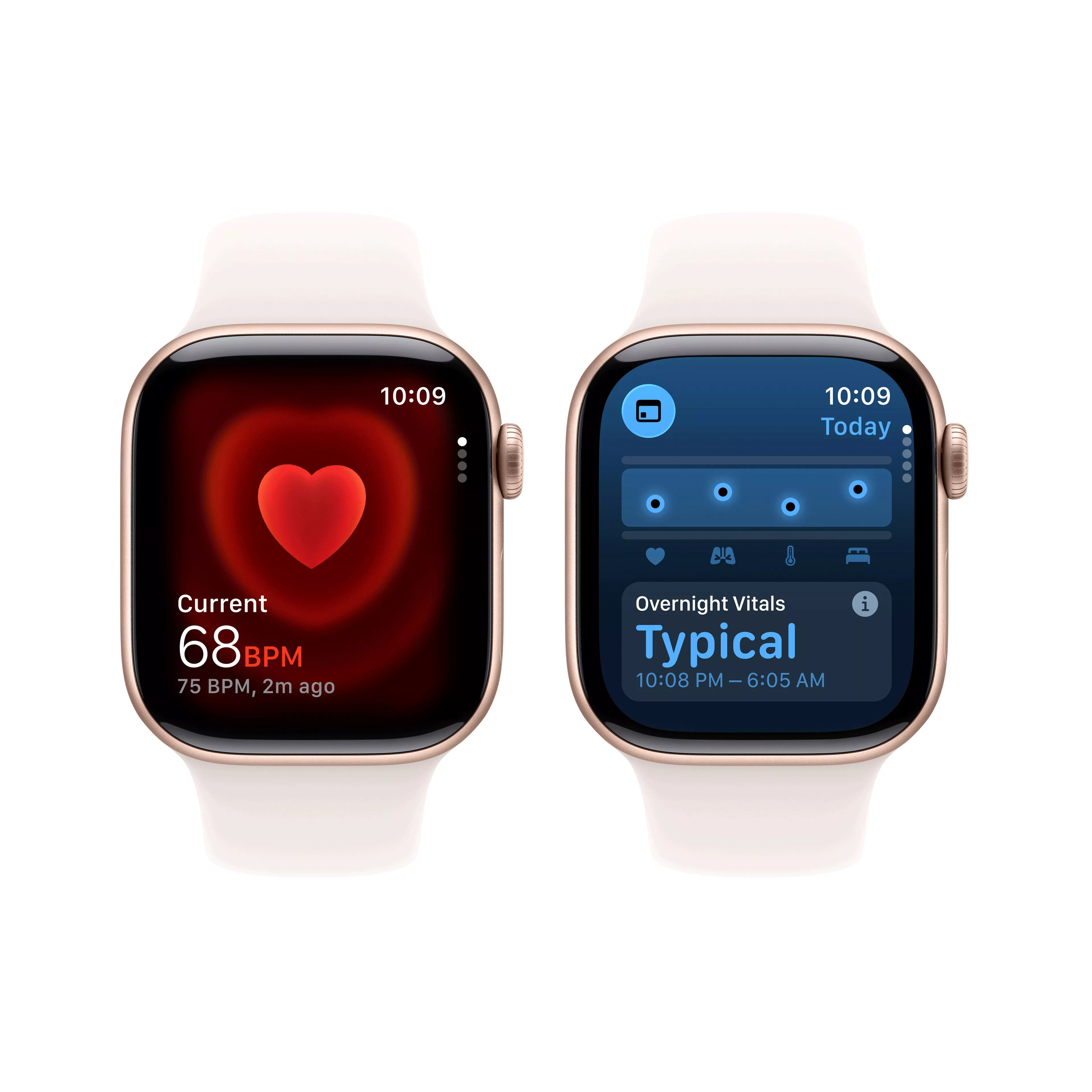 Apple Watch Series 11 42mm in Rose Gold Aluminum Case With Light Blush Sport Band - S/M image 5