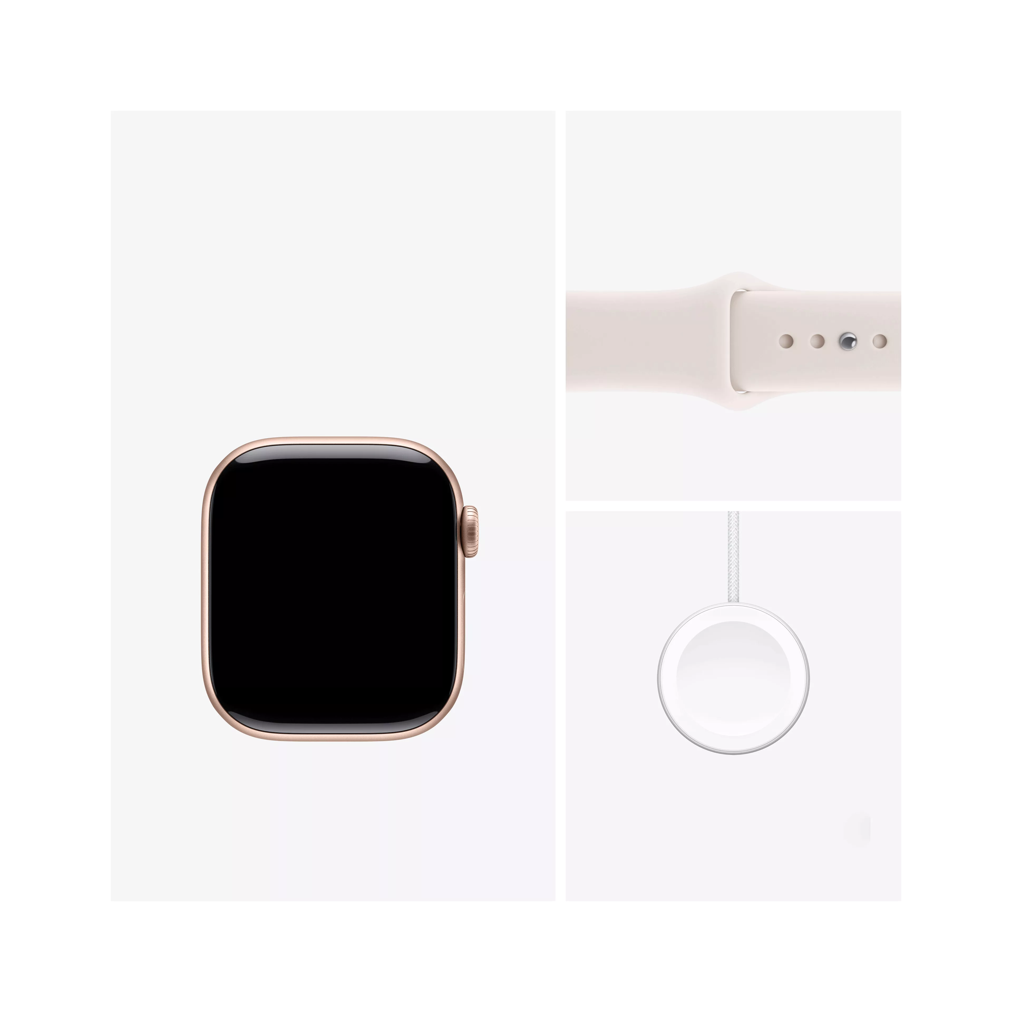 Apple Watch Series 11 42mm in Rose Gold Aluminum Case With Light Blush Sport Band - S/M image 7