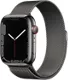 Apple Watch Series 7 GPS + Cellular, 45mm Graphite Stainless Steel Case - Graphite Milanese Loop