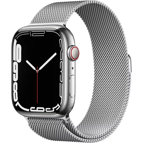 Apple Watch Series 7 GPS + Cellular, 45mm Silver Stainless Steel