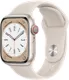 Apple Watch Series 8, con caja de aluminio blanco estelar de 41 mm y correa deportiva blanco estelar - SM