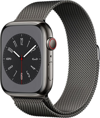 Apple Watch Series 9 LTE 45mm Stainless Steel Milanese Loop - LMT