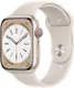 Apple Watch Series 8, con caja de aluminio blanco estelar de 45 mm y correa deportiva blanco estelar - SM