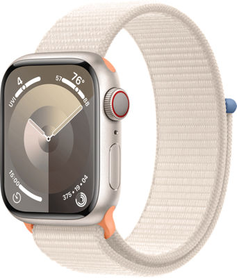 Apple Watch Series 9 GPS + Cellular 41mm Plata Caja de Acero Inoxidable con  Correa Deportiva Azul Te