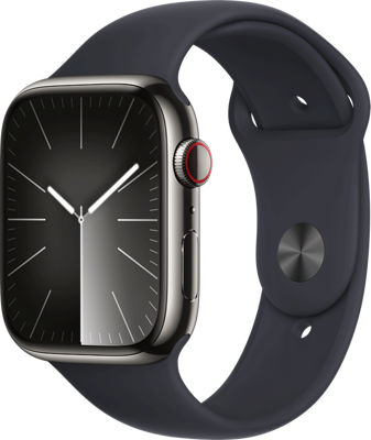 Apple Watch Series 9 - 45mm - GPS + Cellular - Midnight Aluminum Case - Midnight Sport Band - S/M