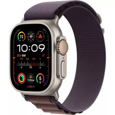 Apple Watch Ultra 2 (GPS + Cellular) 49mm Titanium Case with Orange Ocean  Band Titanium (Verizon) MREH3LL/A - Best Buy