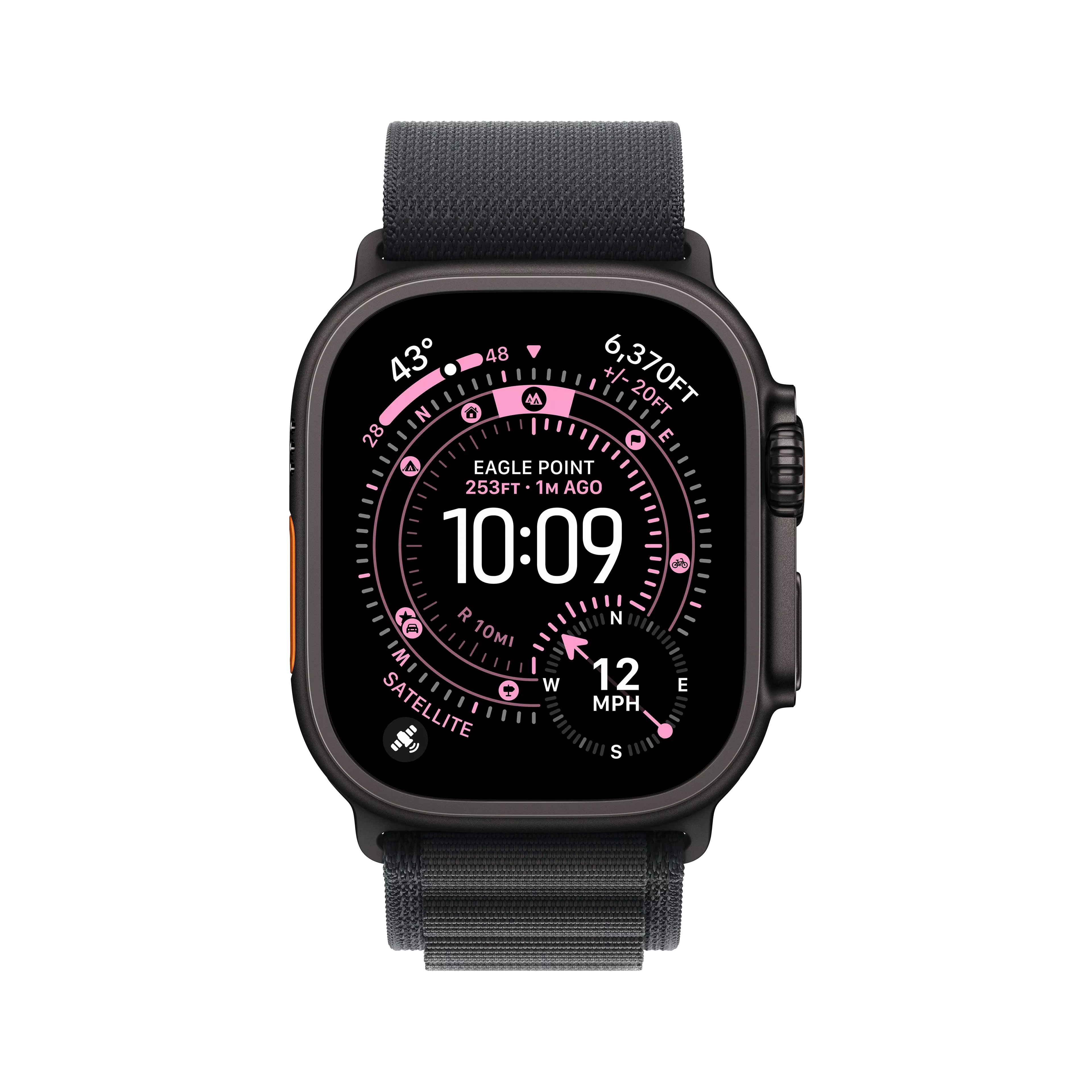 Apple Watch Ultra 3 Gps + Cellular 49Mm Black Titanium Case With Black Alpine Loop - Small image 2