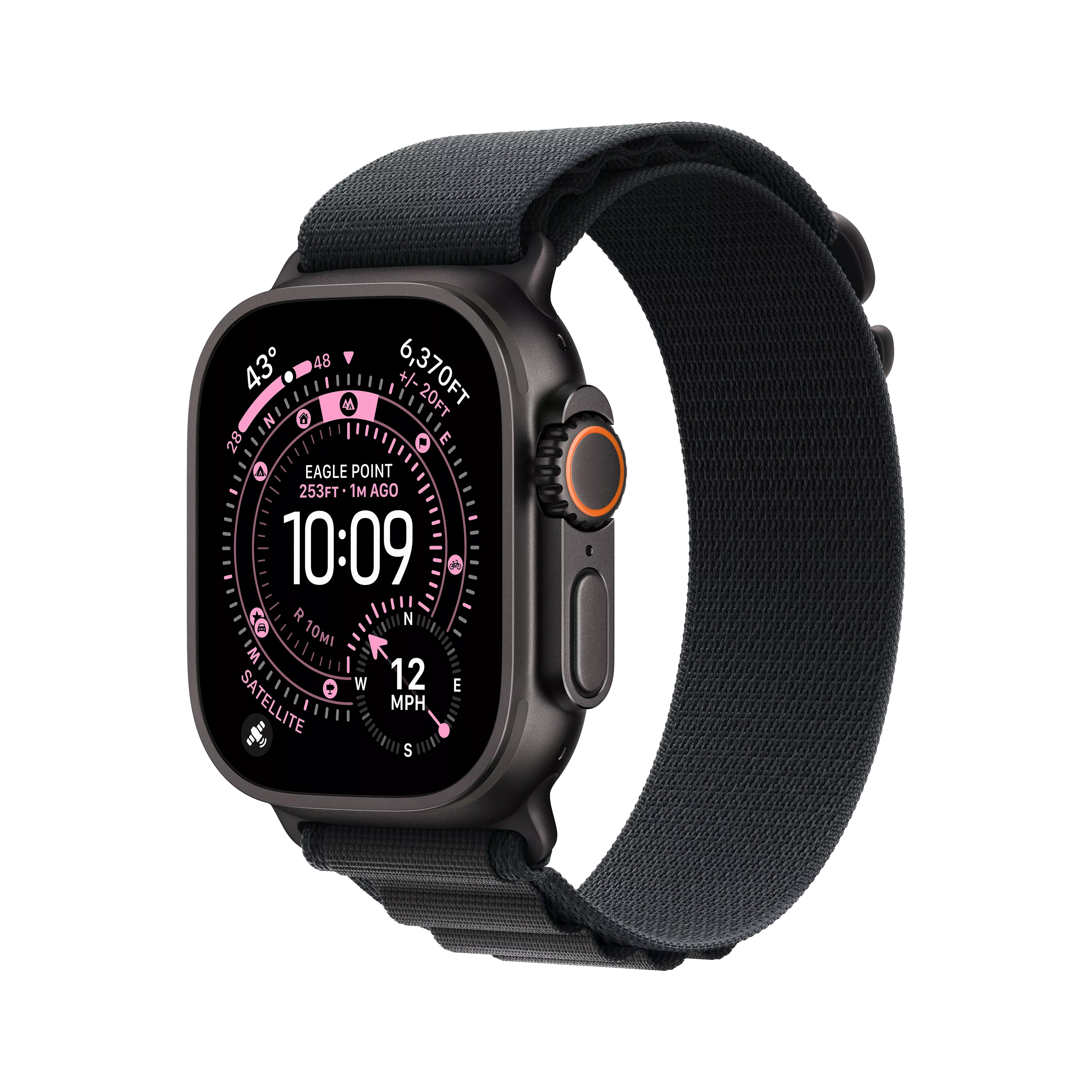 Apple Watch Ultra 3 Gps + Cellular 49Mm Black Titanium Case With Black Alpine Loop - Small image 1