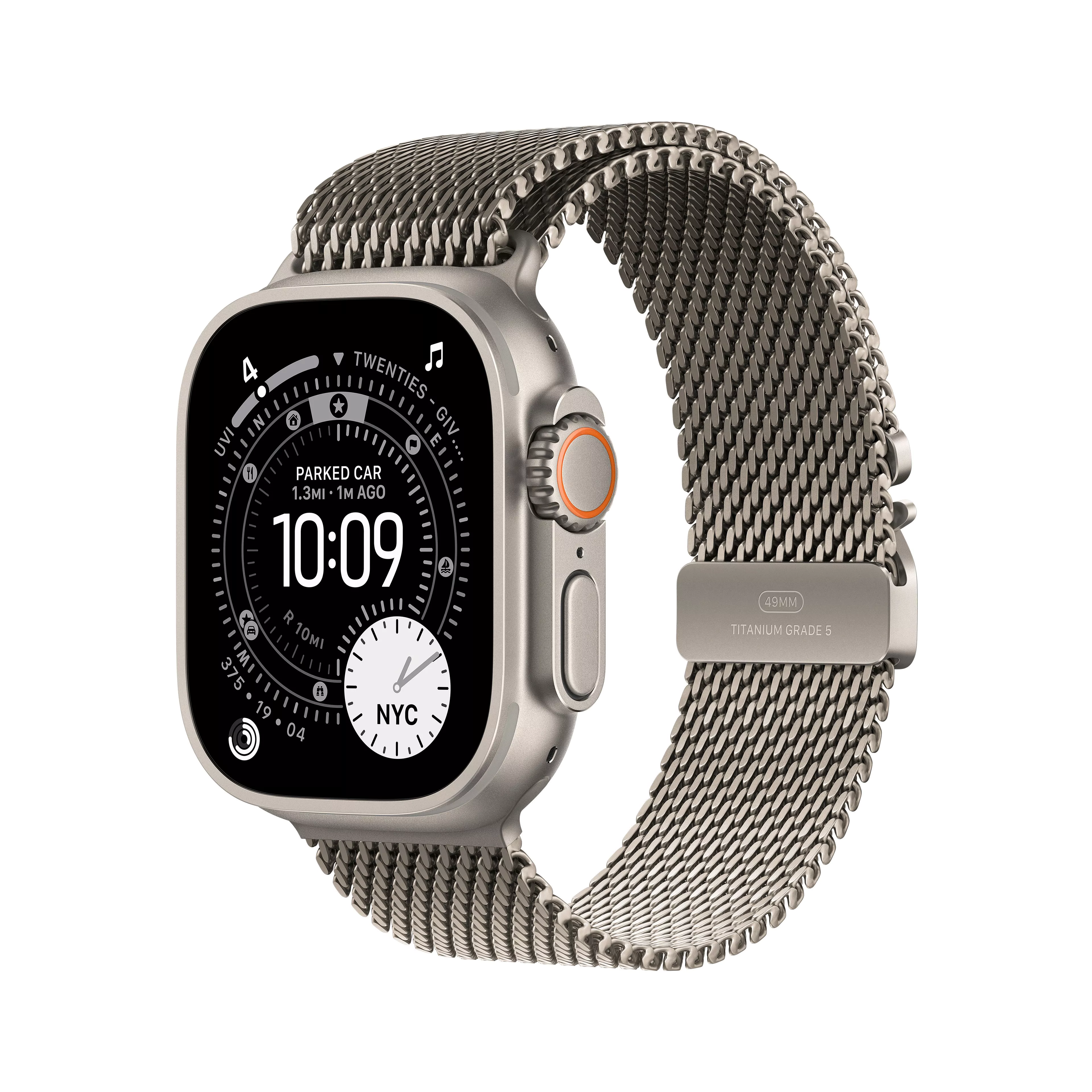 Apple Watch Ultra 3 Gps + Cellular 49Mm Natural Titanium Case With Light Blue Alpine Loop - Small image 1