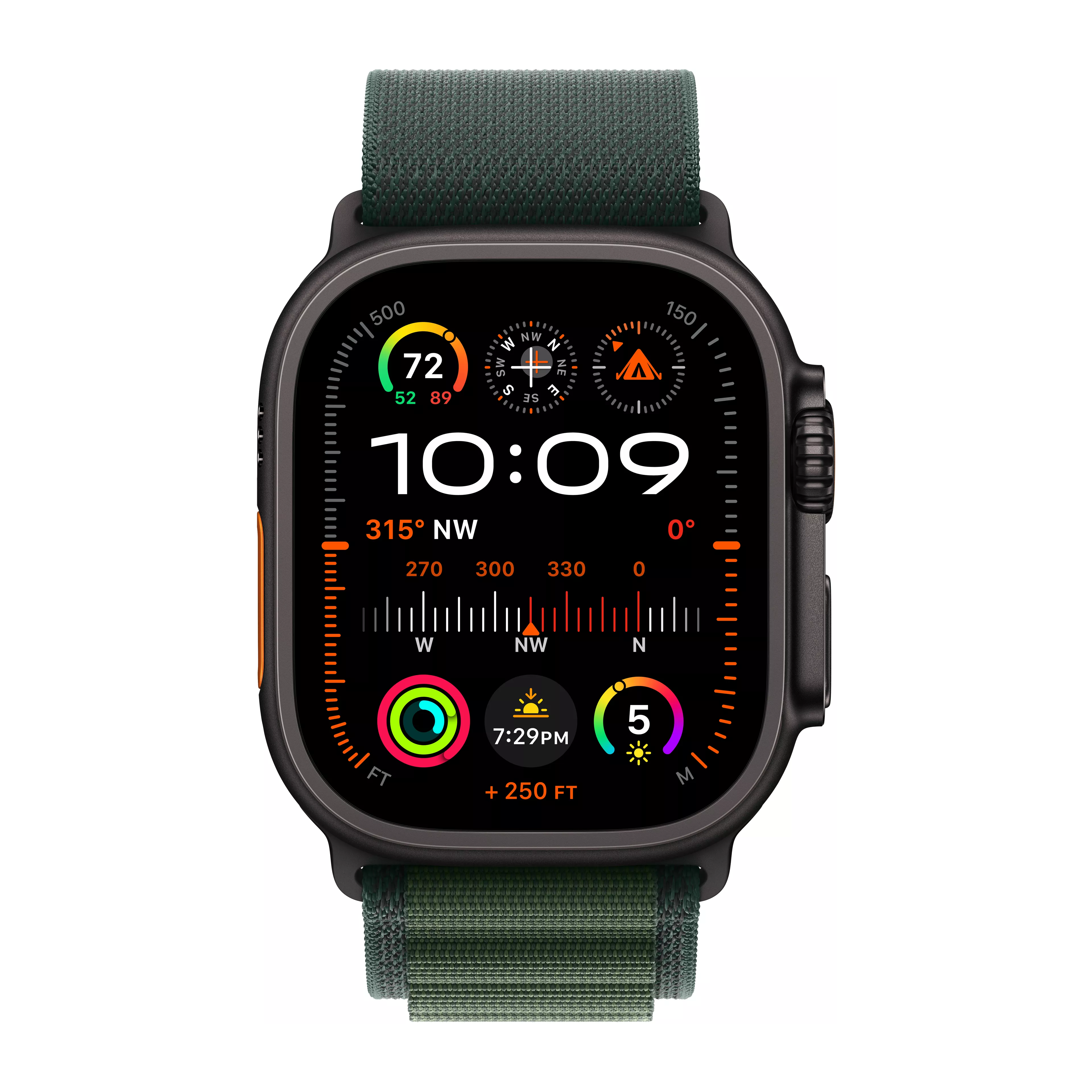 Apple Watch Ultra 2 49mm in Black Titanium Case With Black Ocean Band image 2