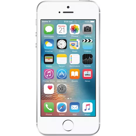Apple iPhone SE Silver Prepaid undefined image 1 of 1 