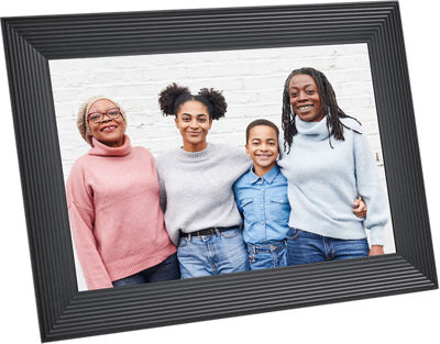 Carver Luxe 10-inch LCD Wi-Fi Digital Photo Frame - Gravel Black