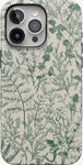 Funda floral verde salvia con MagSafe para iPhone 16 Pro Max​​ 